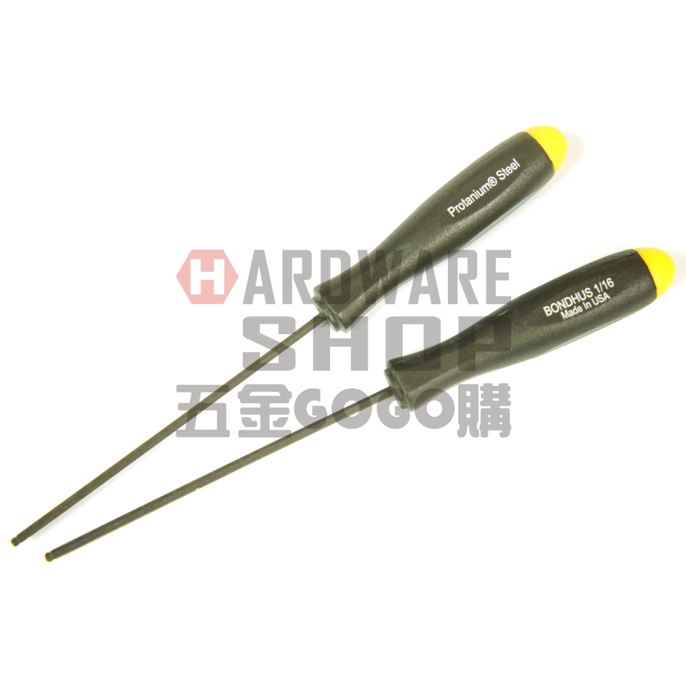 美國 BONDHUS 英制 10603 1/16 六角起子 球型 六角板手 球頭 六角扳手-細節圖6