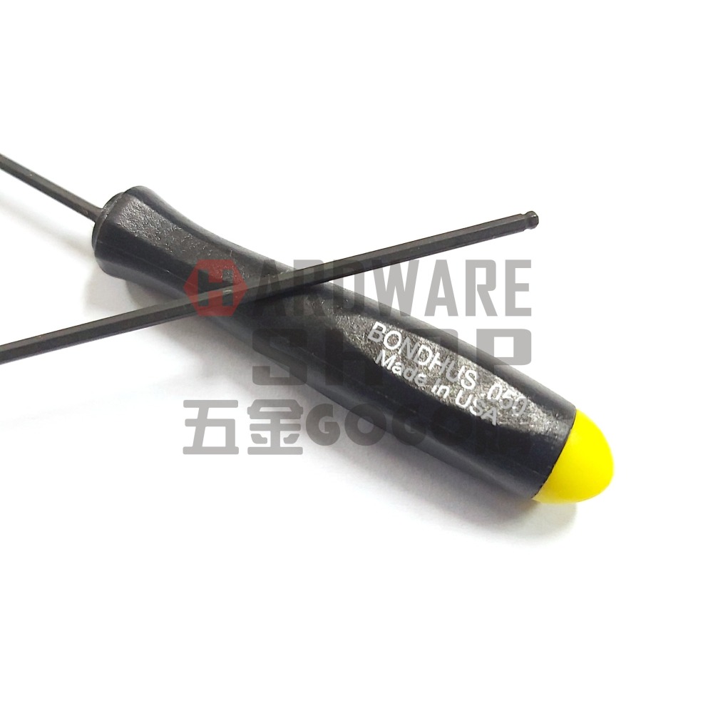 美國 BONDHUS 英制 10602 0.05＂ 六角起子 球型 六角板手 球頭 六角扳手-細節圖4
