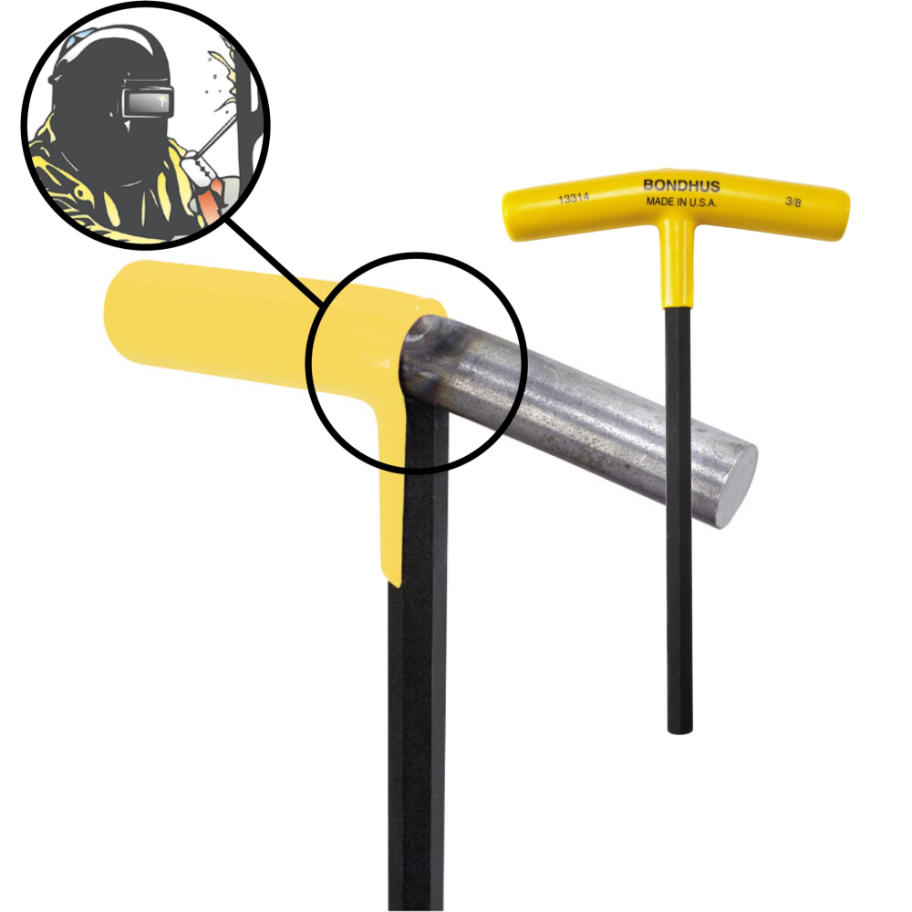 美國 BONDHUS 公制 15354 2.5 mm T型 特長 六角板手 六角扳手 2,5mm-細節圖6