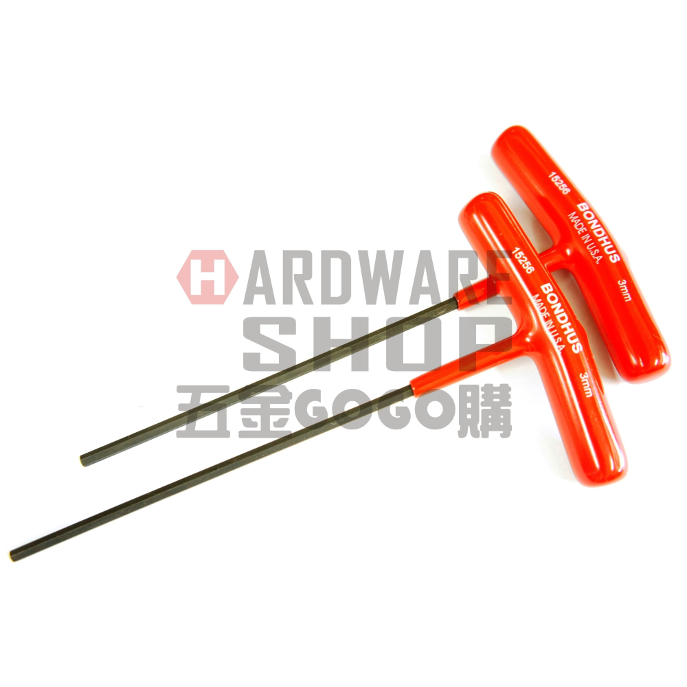 美國 BONDHUS 公制 15256 3.0 mm T型 六角板手 六角扳手 3mm-細節圖3
