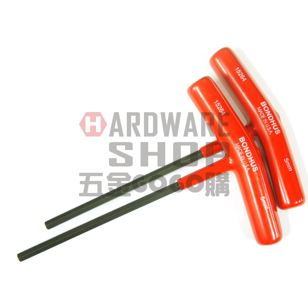 美國 BONDHUS 公制 5.0 mm 15264 T型 六角板手 六角扳手 5mm-細節圖3