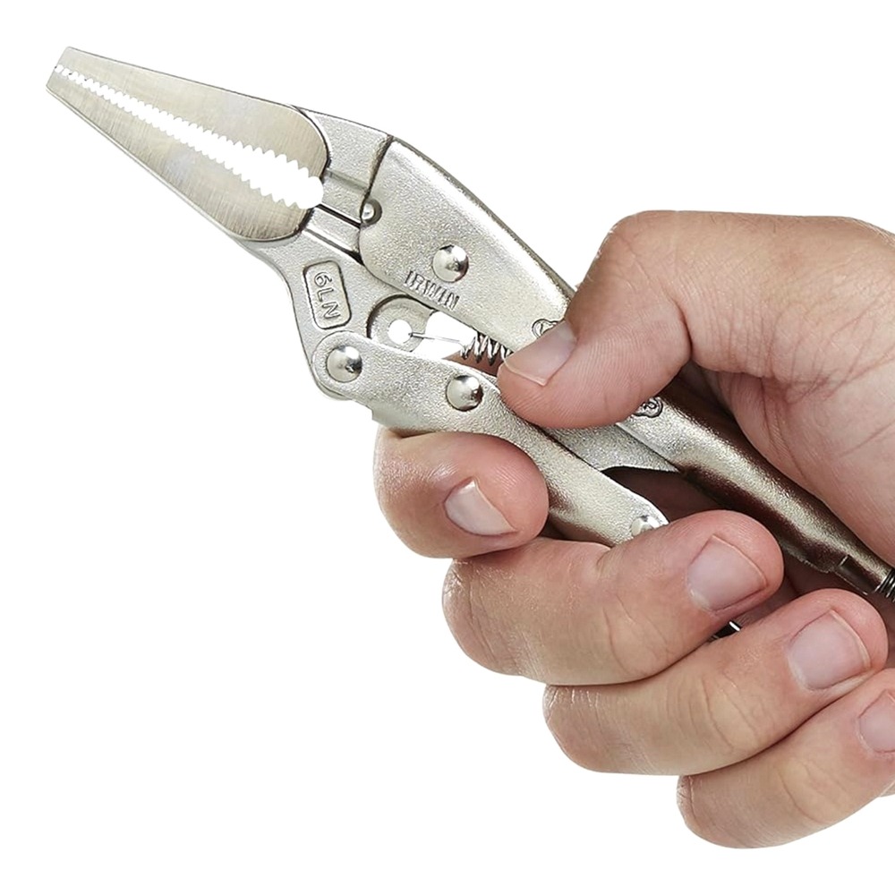 美國 IRWIN VISE-GRIP 握手牌 尖嘴 萬能鉗 6LN 6＂ 尖口 大力鉗 固定鉗-細節圖3