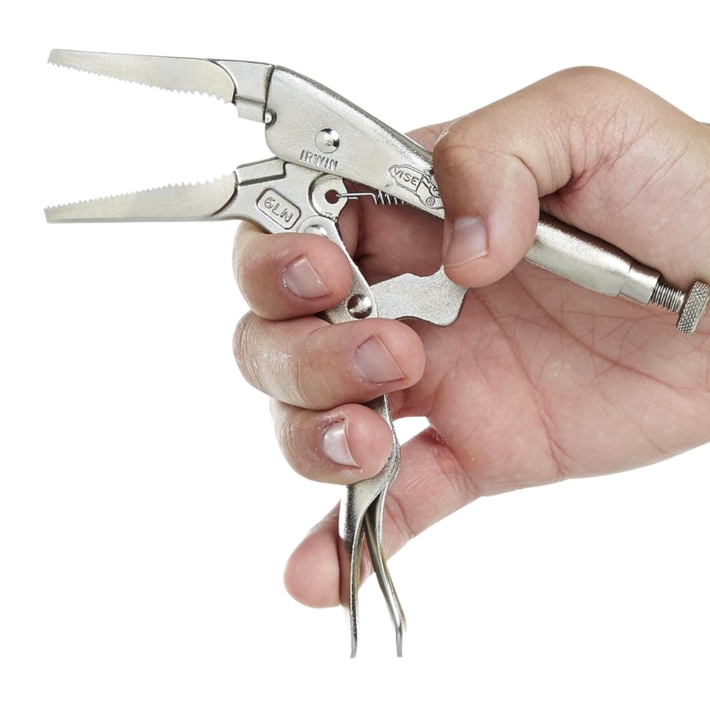 美國 IRWIN VISE-GRIP 握手牌 尖嘴 萬能鉗 6LN 6＂ 尖口 大力鉗 固定鉗-細節圖5