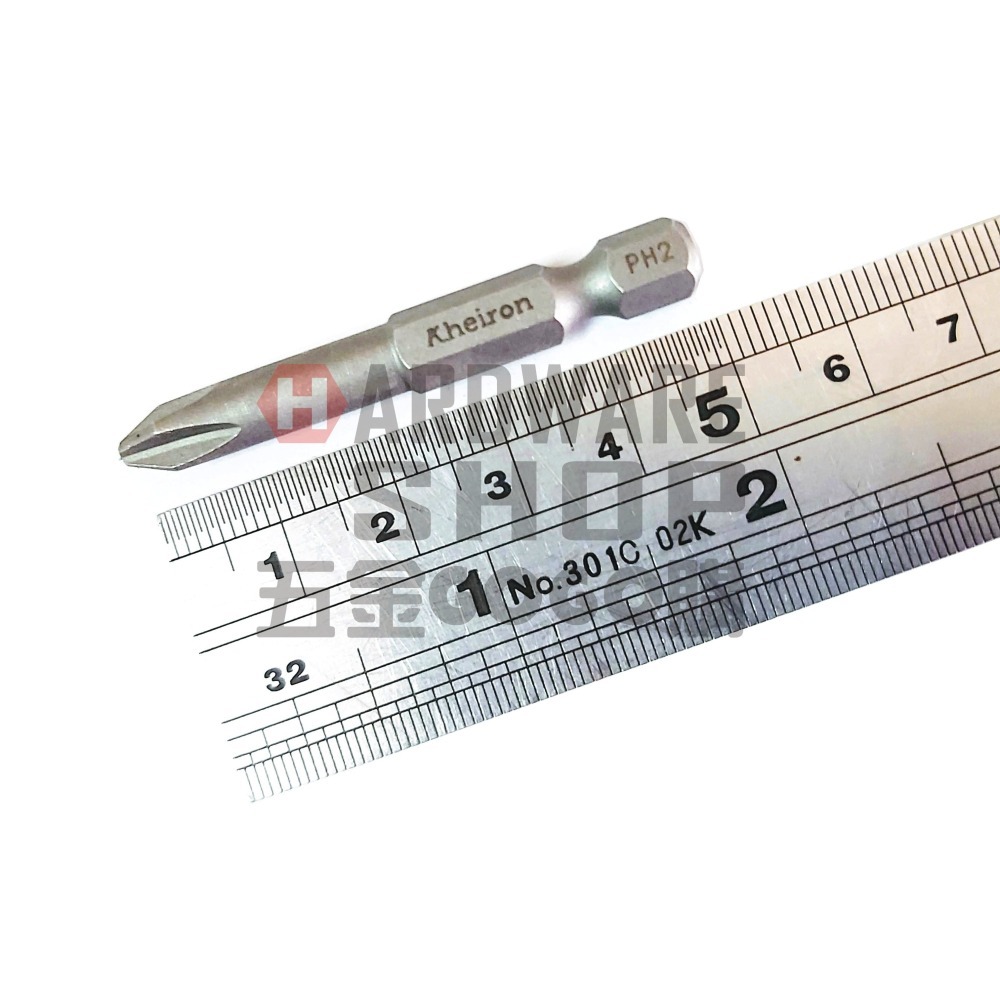 單頭 起子頭 十字 PH2 × 50L 車修十字起子頭 PH2*50 mm-細節圖2