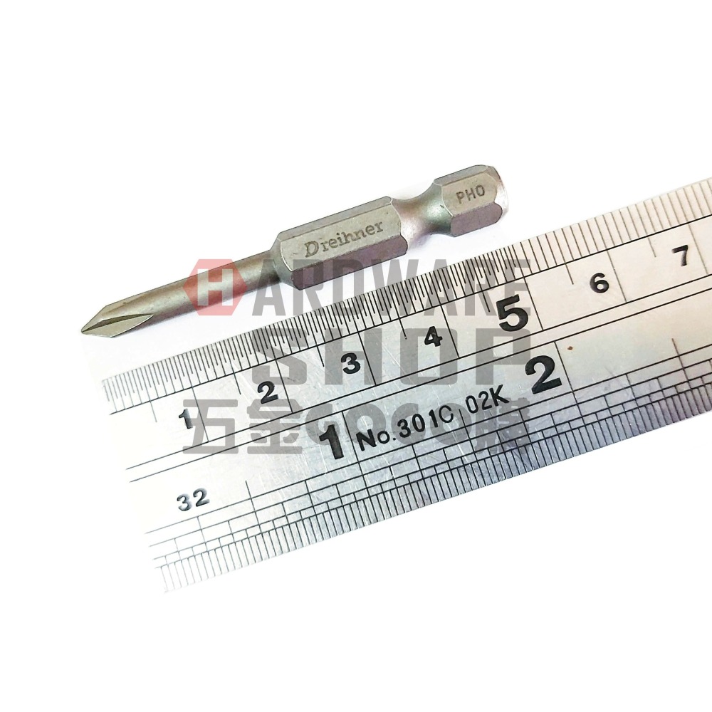 單頭 起子頭 十字 PH0 × 50L 車修十字起子頭 PH0*50 mm-細節圖2