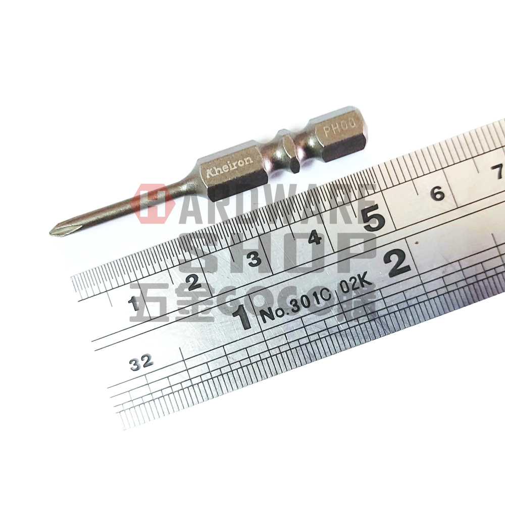 單頭 起子頭 十字 PH00 × 50L 車修十字起子頭 PH00 50 mm-細節圖2