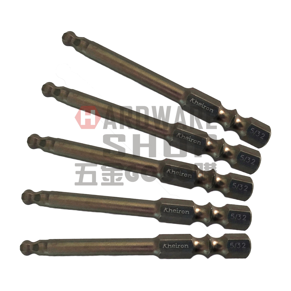 六角 球型 起子頭 英制 5/32 × 65L 車修 球頭 六角起子 六角板手 六角扳手 5/32＂ × 65 mm-細節圖3