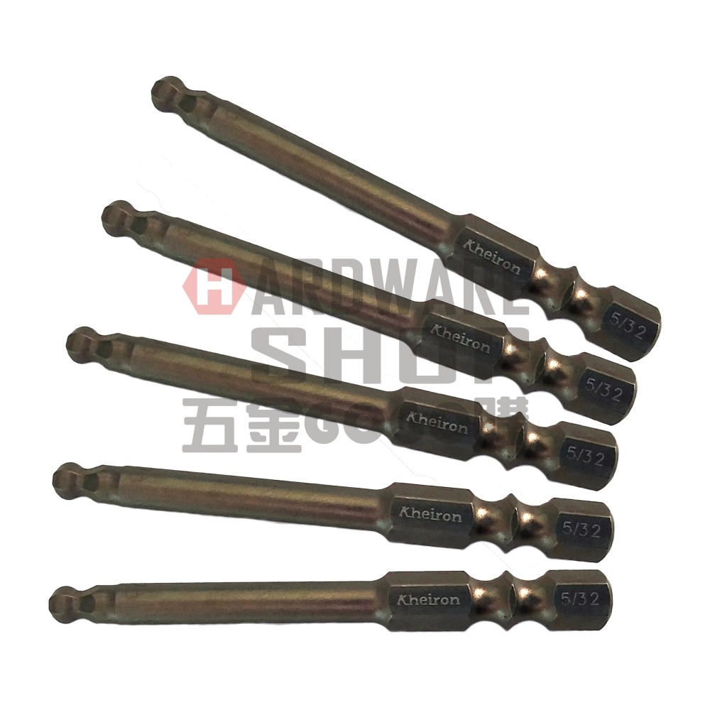 六角 球型 起子頭 英制 5/32 × 65L 車修 球頭 六角起子 六角板手 六角扳手 5/32＂ × 65 mm-細節圖3