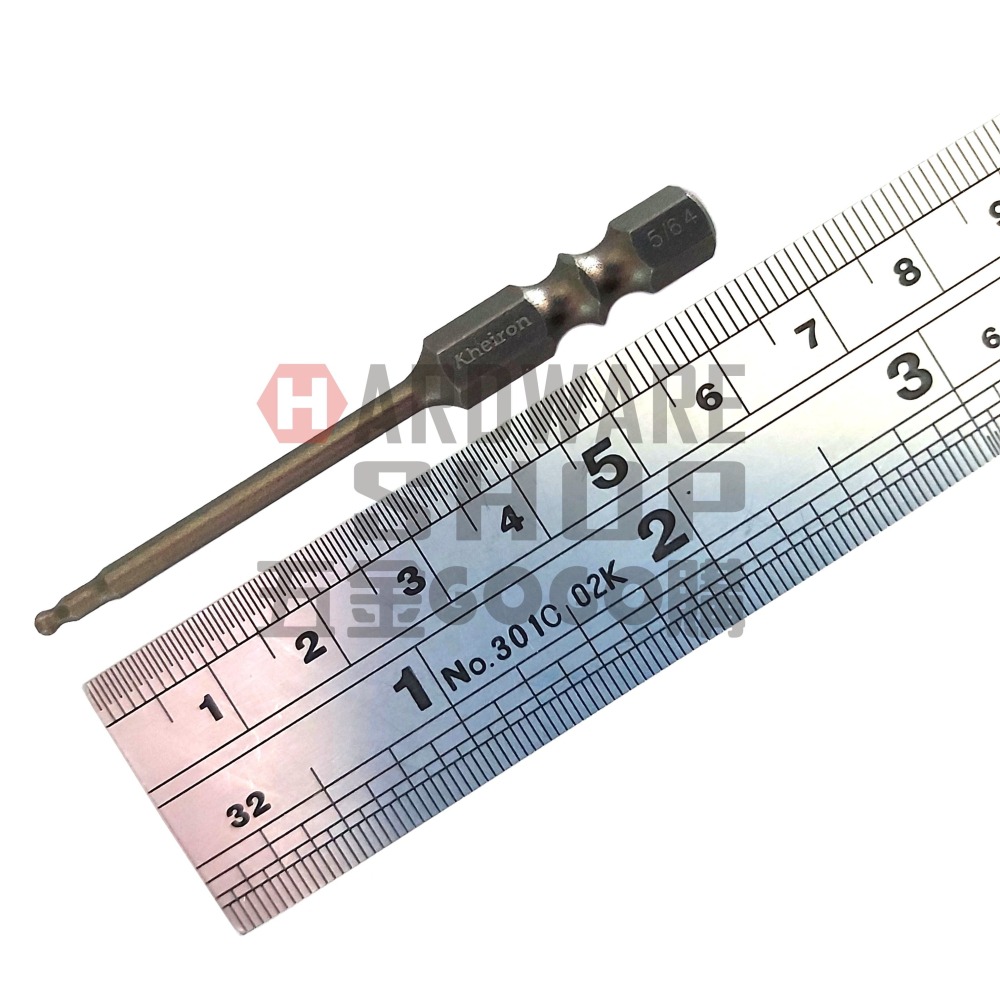 六角 球型 起子頭 英制 5/64 × 65L 車修 球頭 六角起子 六角板手 六角扳手 5/64＂ × 65 mm-細節圖2