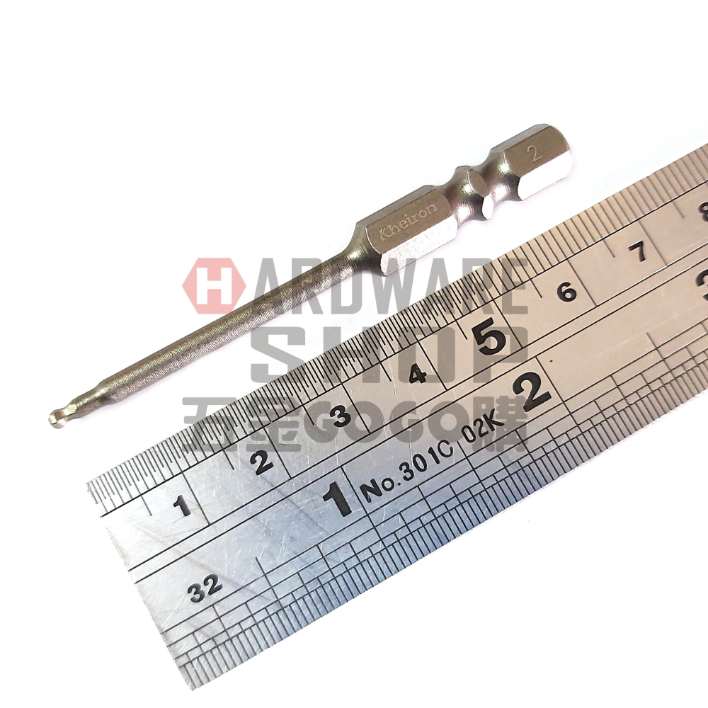 六角 球型 起子頭 公制 2.0 mm 65L 球頭 六角板手 車修起子頭六角板手 BH 2.0 65 mm-細節圖2