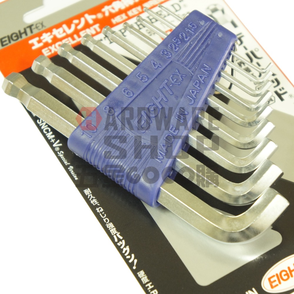 日本 EIGHT 公制 TTR-4 白金 多角 球型 短頭 標準 六角板手 4.0 mm 球頭 六角扳手 TTR4-細節圖6