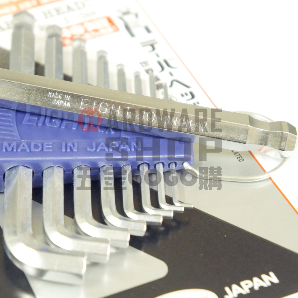日本 EIGHT 公制 TTR-1.5 白金 多角 球型 短頭 標準 六角板手 1.5 mm 球頭 六角扳手TTR1.5-細節圖5