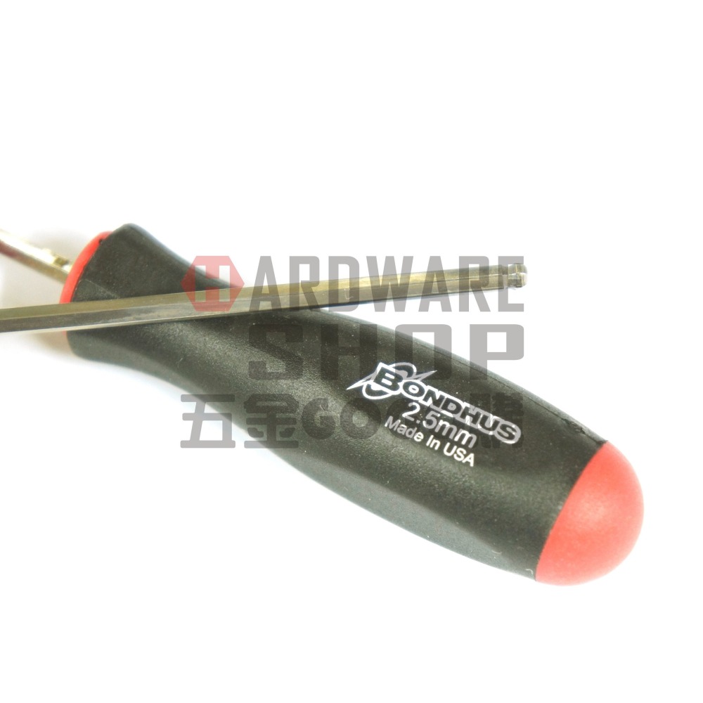 美國 BONDHUS 公制 2.5 mm 16654 白金 六角起子 球型 六角板手 球頭 六角扳手 2.5mm-細節圖4