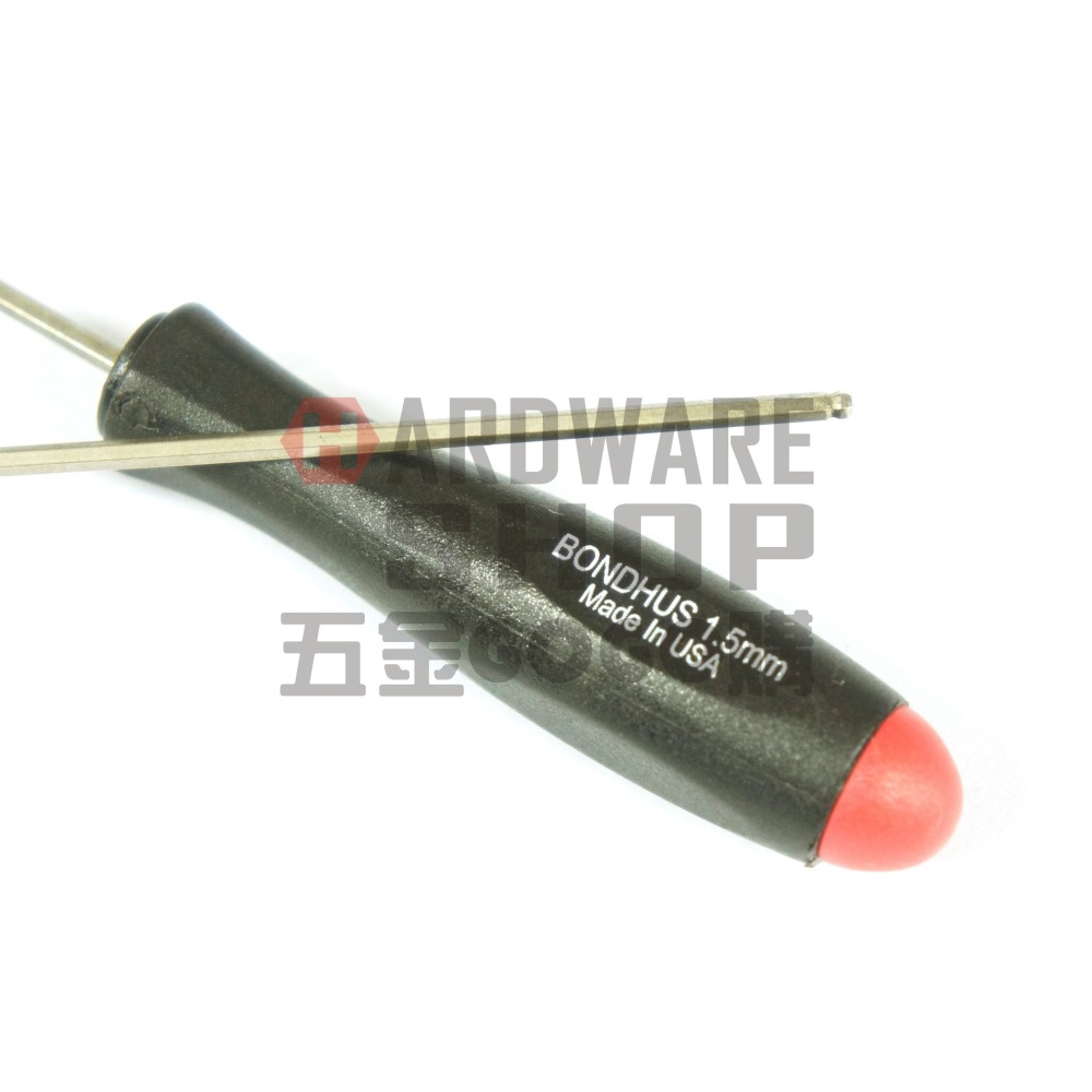 美國 BONDHUS 公制 1.5 mm 16650 白金 六角起子 球型 六角板手 球頭 六角扳手 1.5mm-細節圖4