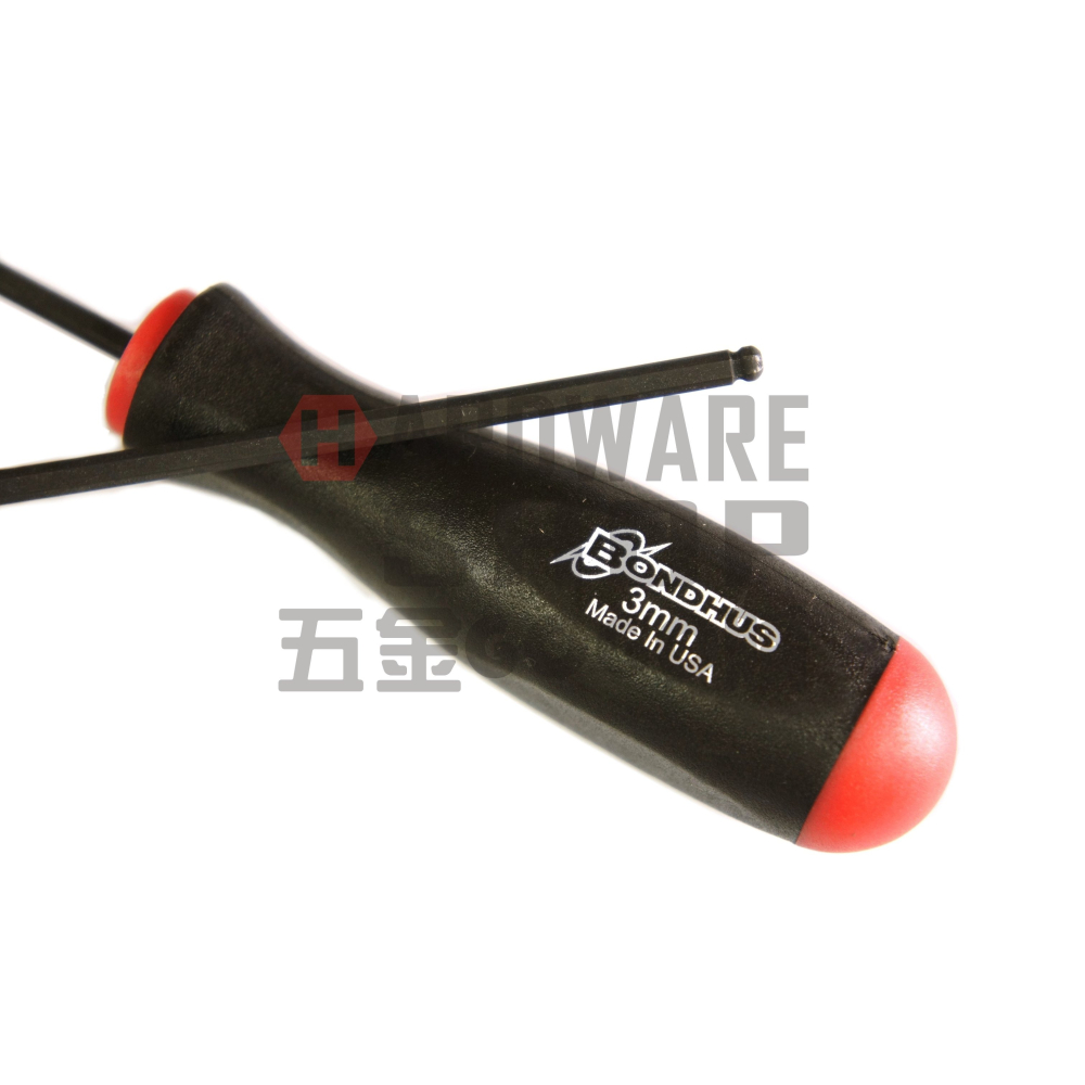 美國 BONDHUS 公制 3.0 mm 10656 六角起子 球型 六角板手 球頭 六角扳手 3mm-細節圖3