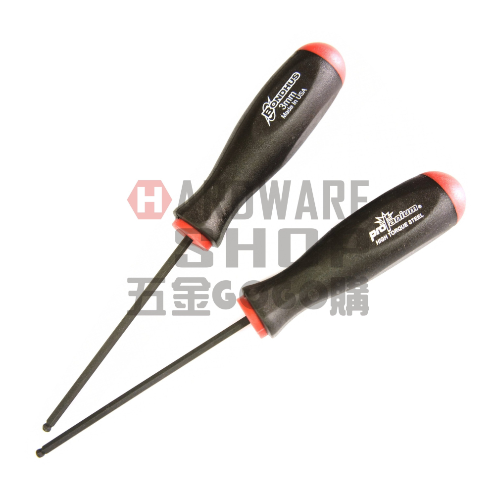 美國 BONDHUS 公制 3.0 mm 10656 六角起子 球型 六角板手 球頭 六角扳手 3mm-細節圖5