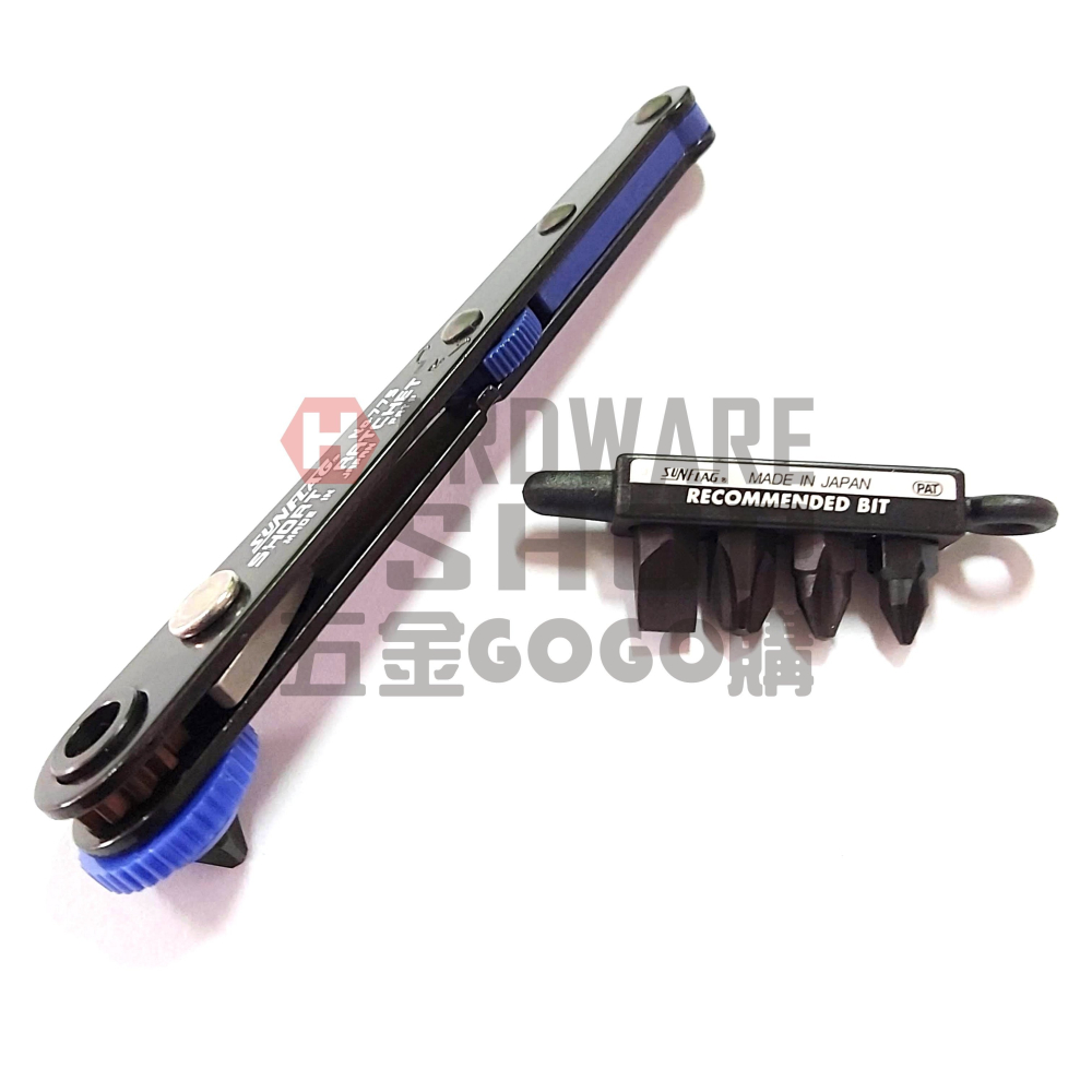 日本 SUNFLAG 新亀 NO.775 超薄 起子頭 棘輪 起子 板手 組 棘輪扳手 775-細節圖4