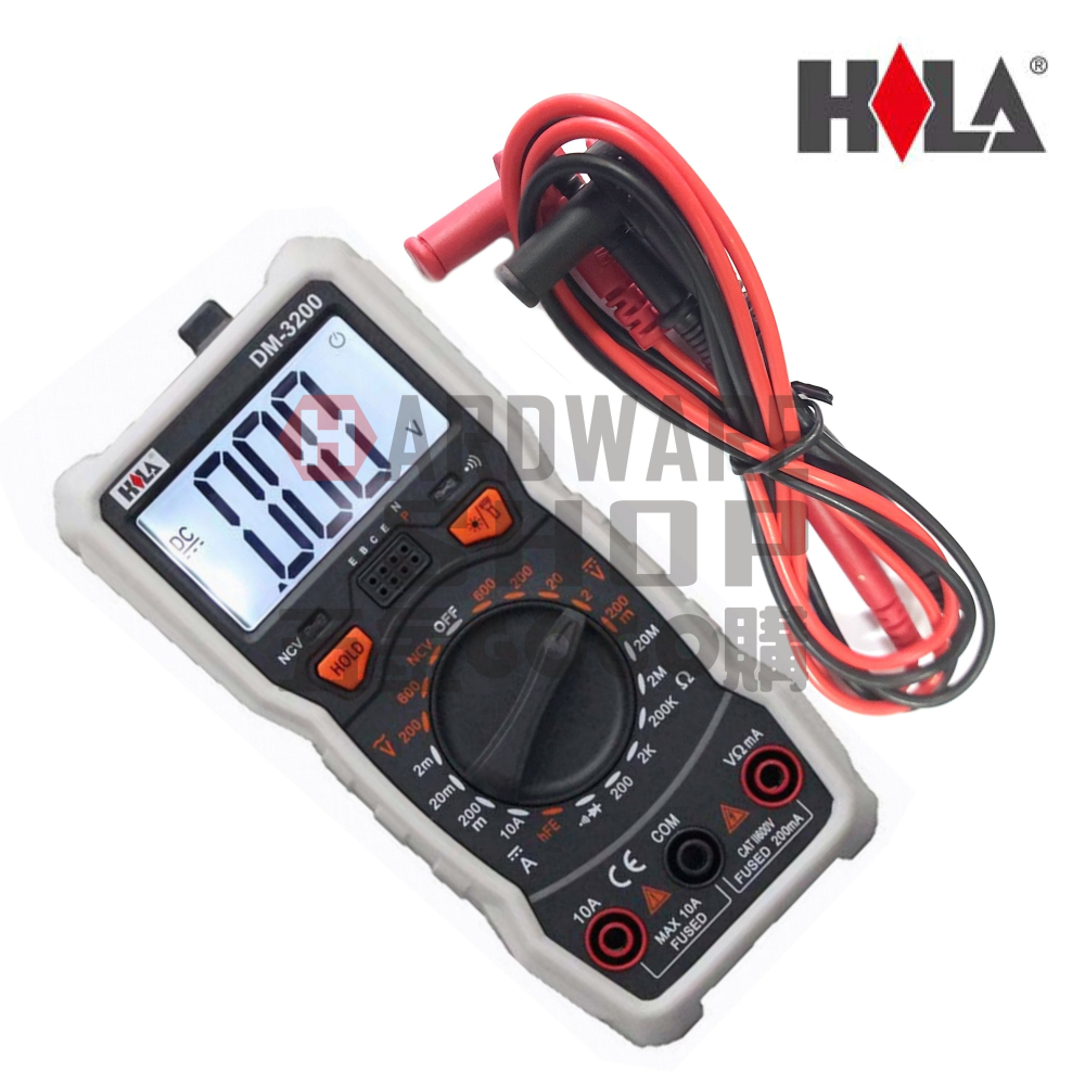 HILA 海碁國際 DM-3200 數位式 三用電表 數位 三用電錶 多功能數字電錶-細節圖5