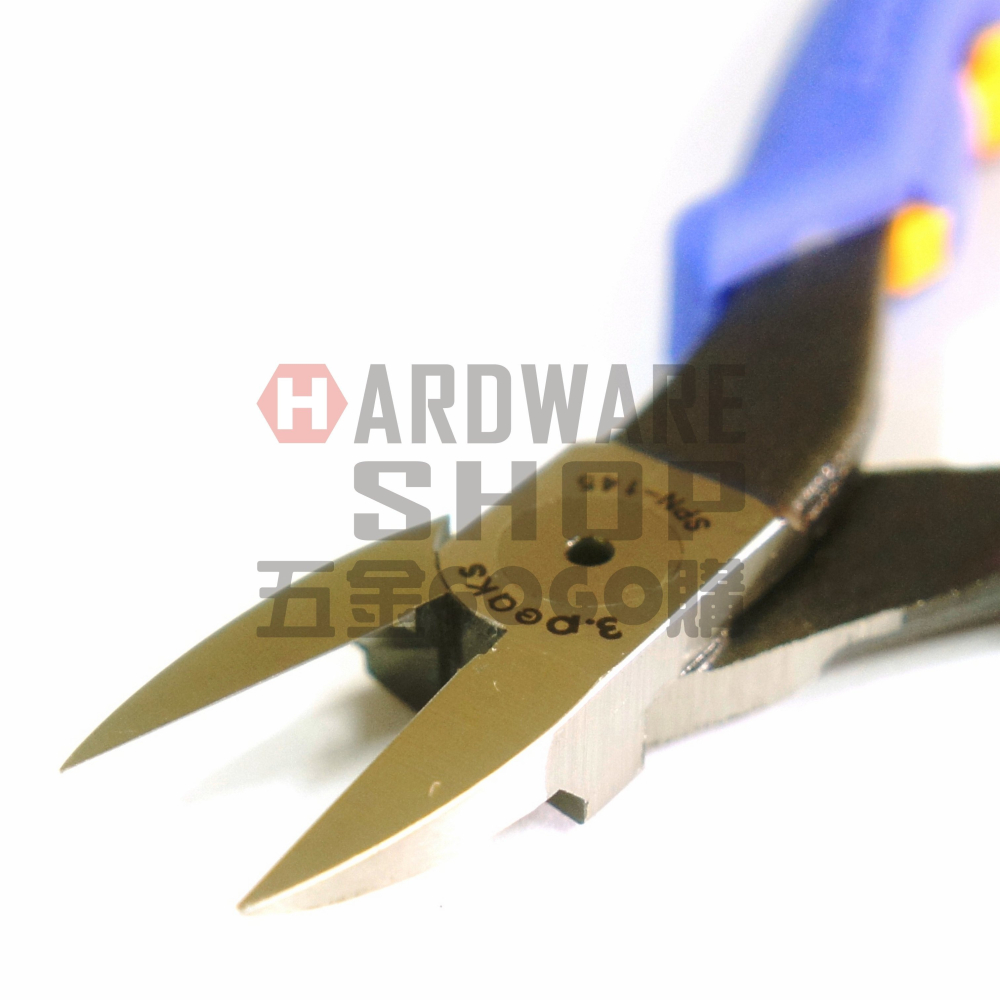 日本 3.PEAKS 小山 超薄長刃 模型鉗 SPN-145S 塑膠 斜口鉗 塑膠鉗 模型剪 SPN145S-細節圖4