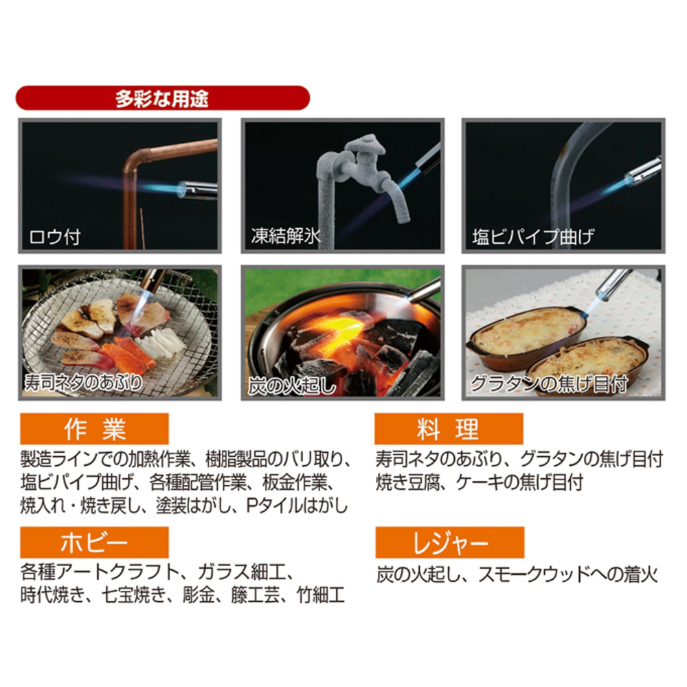 日本 Shinfuji Burner 新富士 RZ-730S 電子點火 卡式 瓦斯 噴槍 噴燈 RZ730S-細節圖6