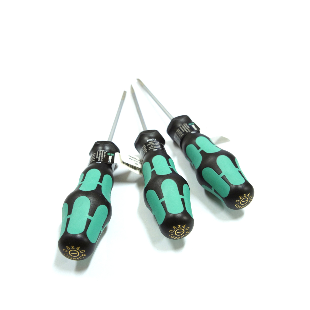 德國 WERA 335 防滑牙 一字起子 4.0 × 100 110004 一字螺絲起子 4.0*100L-細節圖3