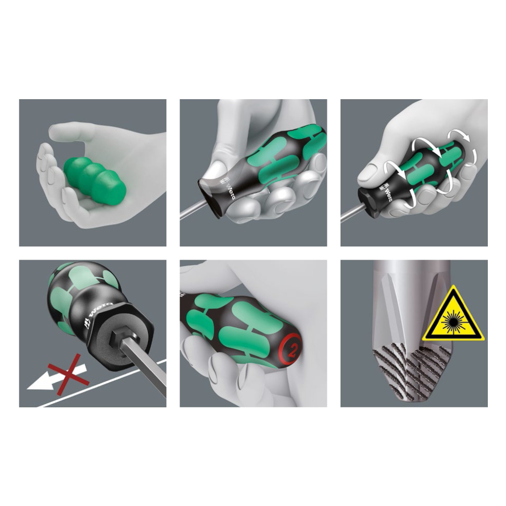 德國 WERA 335 防滑牙 一字起子 4.0 × 100 110004 一字螺絲起子 4.0*100L-細節圖4