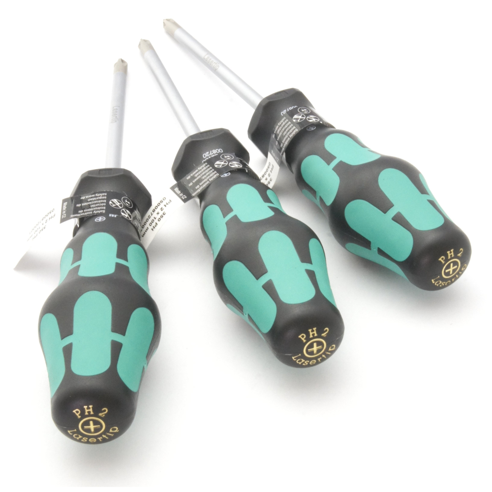 德國 WERA 350 防滑牙 十字起子 PH2 × 150 008723 十字螺絲起子 PH2*150L-細節圖3