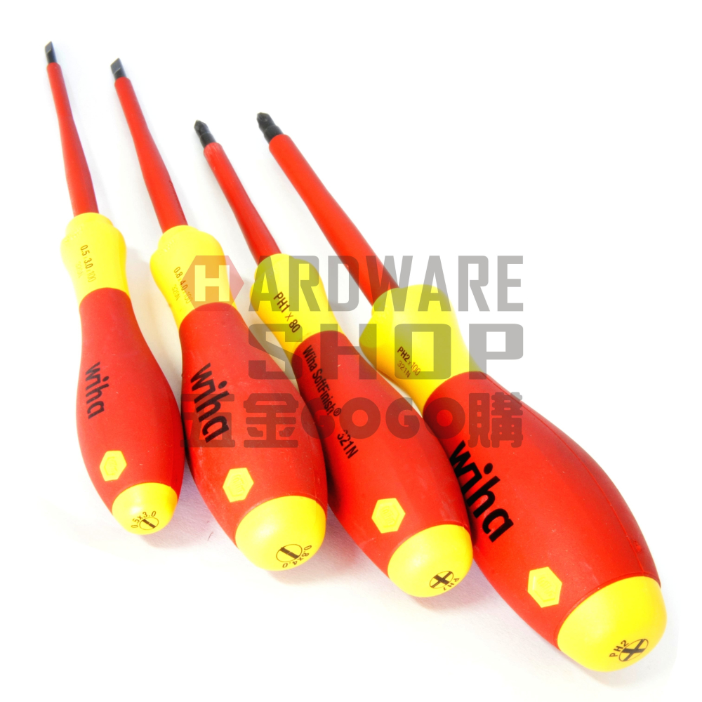 德國 Wiha SoftFinish® Electric 321N 絕緣 十字起子 PH2 × 100 NO.00848-細節圖4