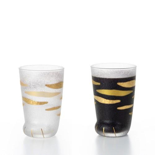 日本製coconeco燙金貓腳玻璃杯水杯 送禮生日禮物交換禮物母親節-細節圖3