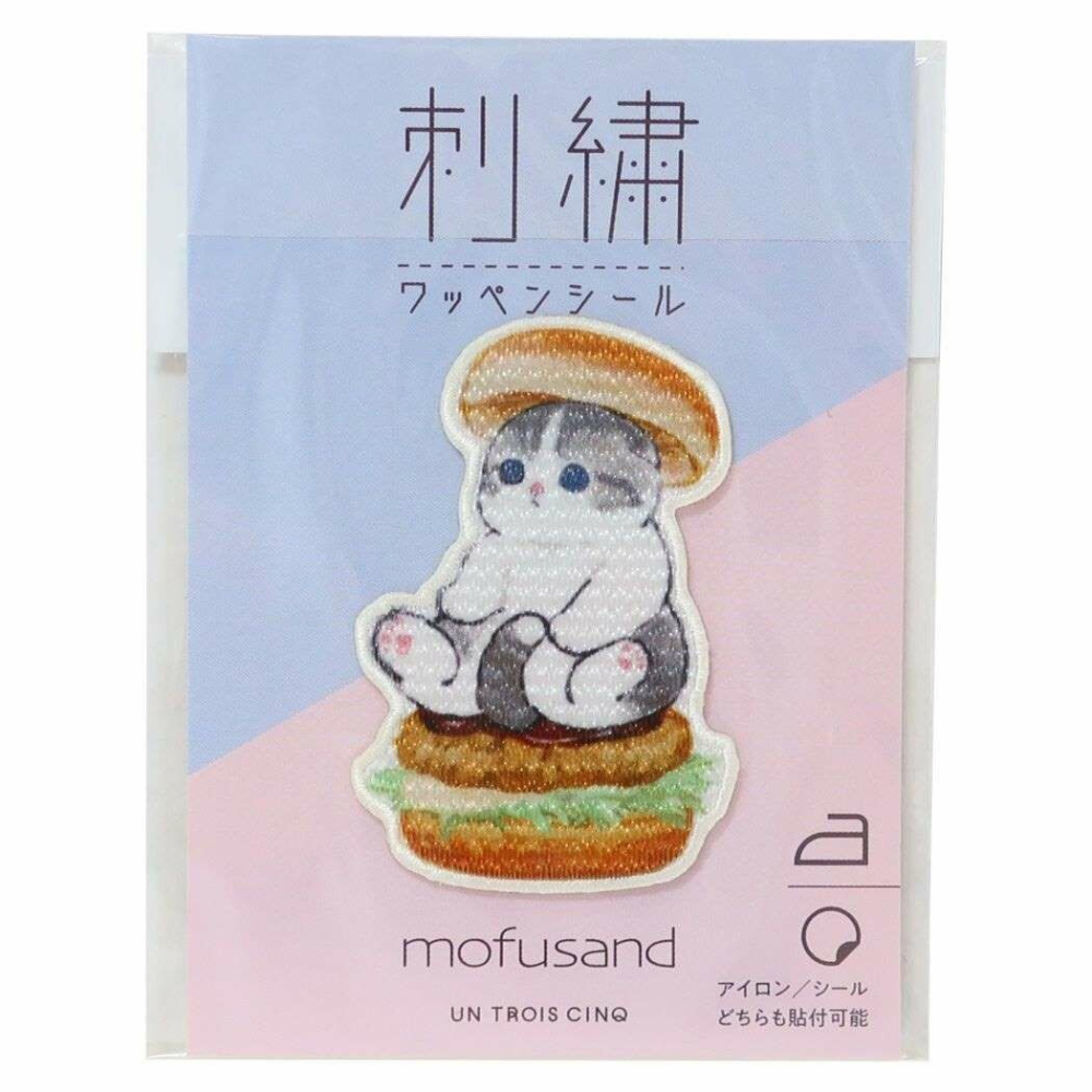 mofusand貓福珊迪亮面繡片布貼片-細節圖5