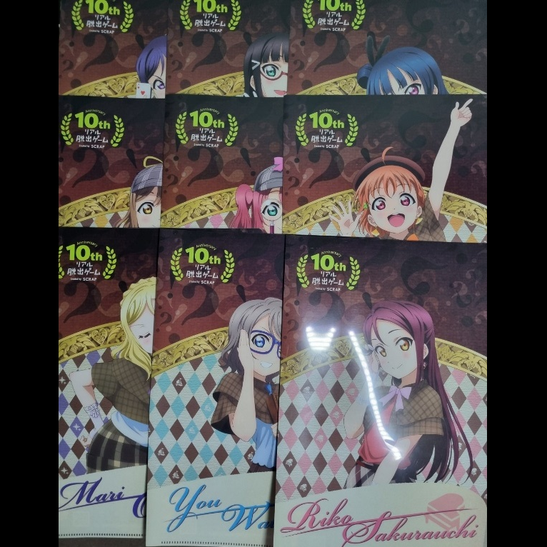 LoveLive!Sunshine Aqours 密室逃脫遊戲A4L夾9種1組-細節圖3