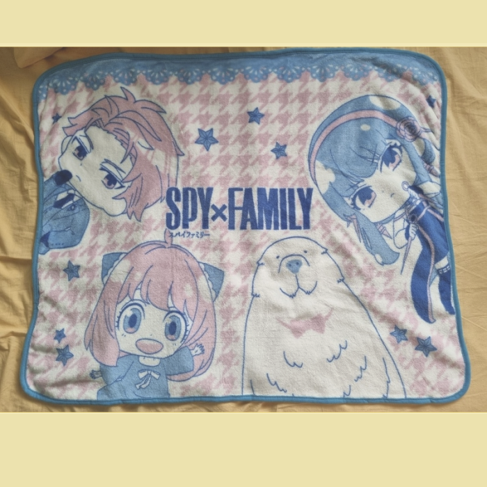 SPY×FAMILY間諜家家酒景品小毛毯佛傑一家蓋毯冷氣毯-細節圖2