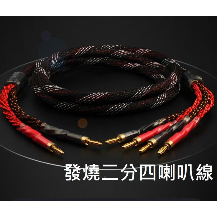 川木T019 二分四喇叭線 美國西電 發燒級 4N純銅 功放 hifi 音響 音箱 香蕉頭 喇叭線 Bi-wire-細節圖4
