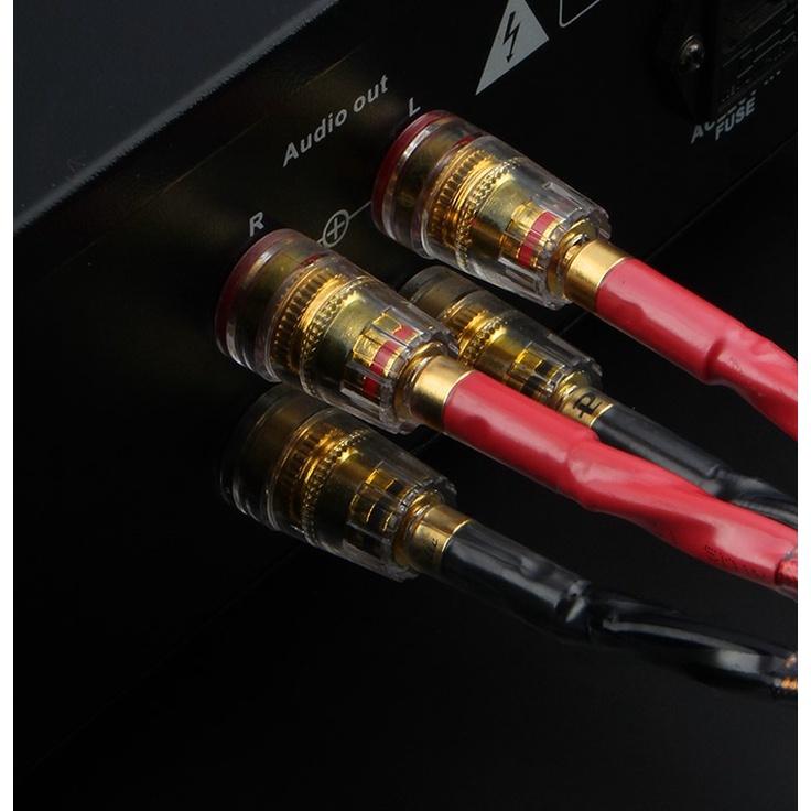 川木T019 二分四喇叭線 美國西電 發燒級 4N純銅 功放 hifi 音響 音箱 香蕉頭 喇叭線 Bi-wire-細節圖6