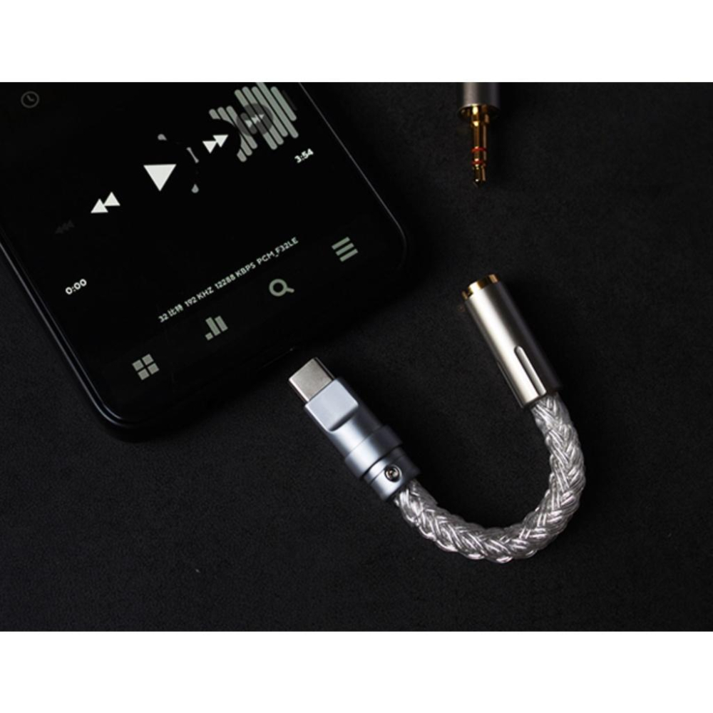 川木01純銀16芯type-c耳機轉接線 手機便攜解碼耳放dac耳機音頻轉3.5mm typeC ES9280c pro-細節圖5