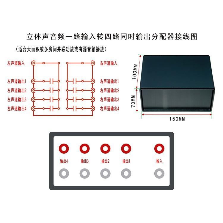 身歷聲音訊一路輸入四路切換器【川木】全新現貨【P244】同時輸出分配器-細節圖4