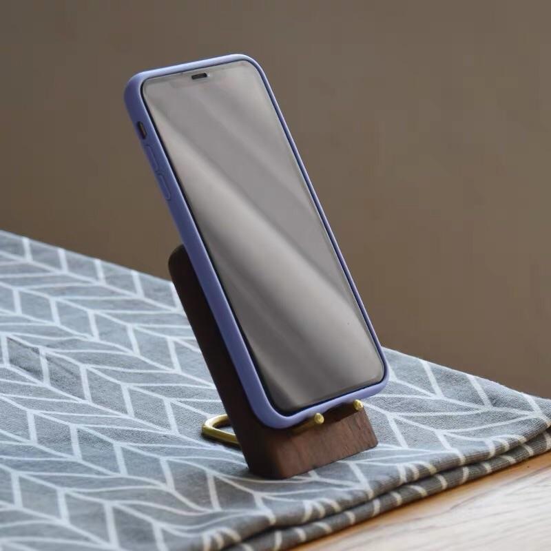 手機支架 手機架 北美黑胡桃木【川木】全新現貨【P202】精美手工黃銅原木 角度舒適 做工細膩 手工打磨 倒腳-細節圖7