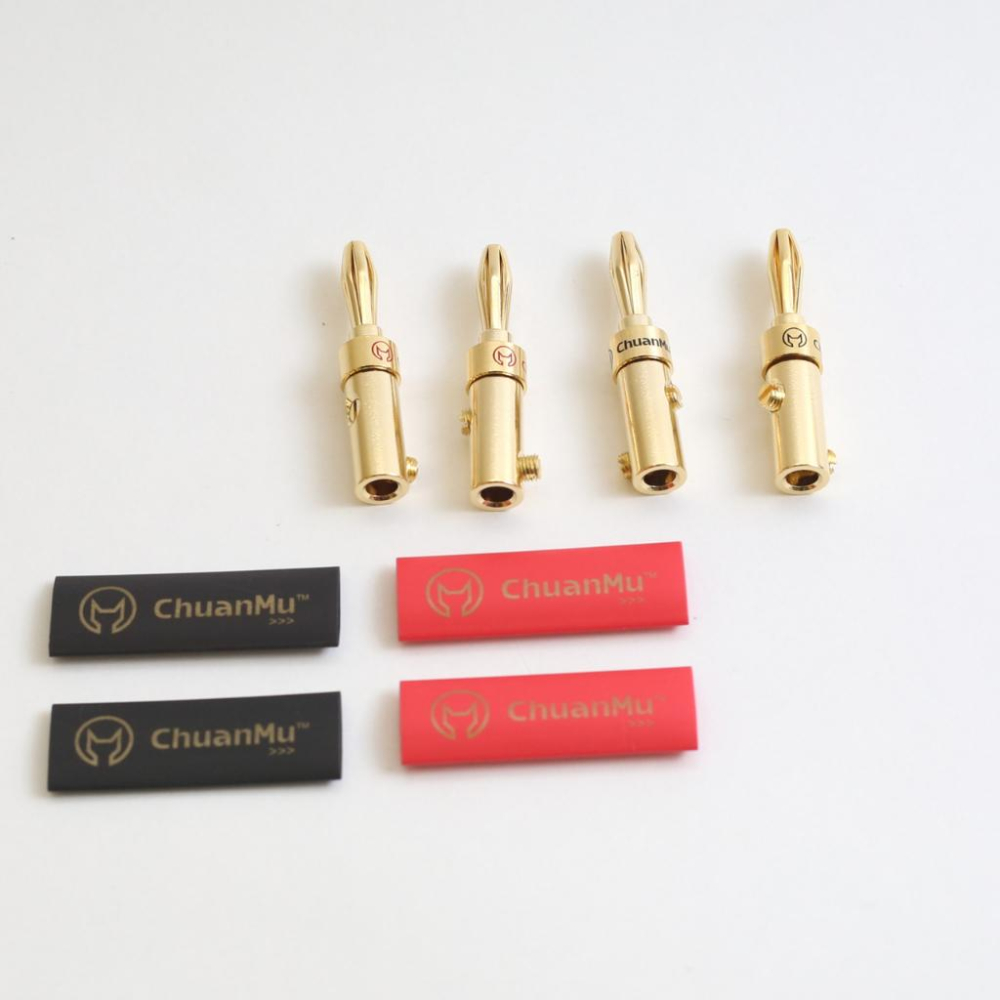 美國百威 Palic 純銅鍍金 HiFi 音響香蕉頭【川木】全新現貨【P128】無氧銅 端子 加贈熱縮管-細節圖2