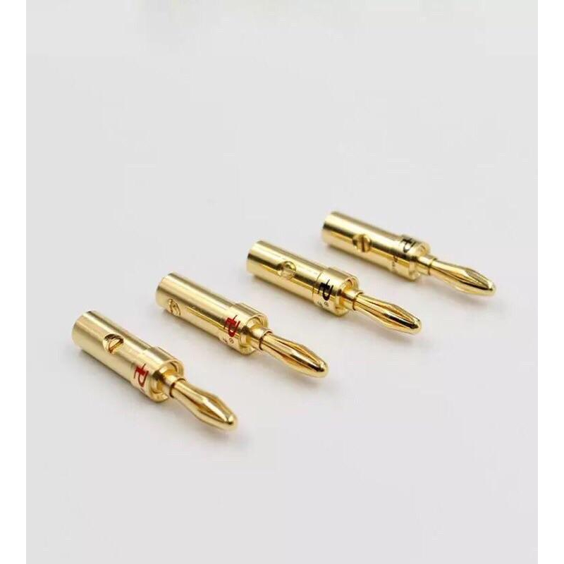 美國百威 Palic 純銅鍍金 HiFi 音響香蕉頭【川木】全新現貨【P128】無氧銅 端子 加贈熱縮管-細節圖3