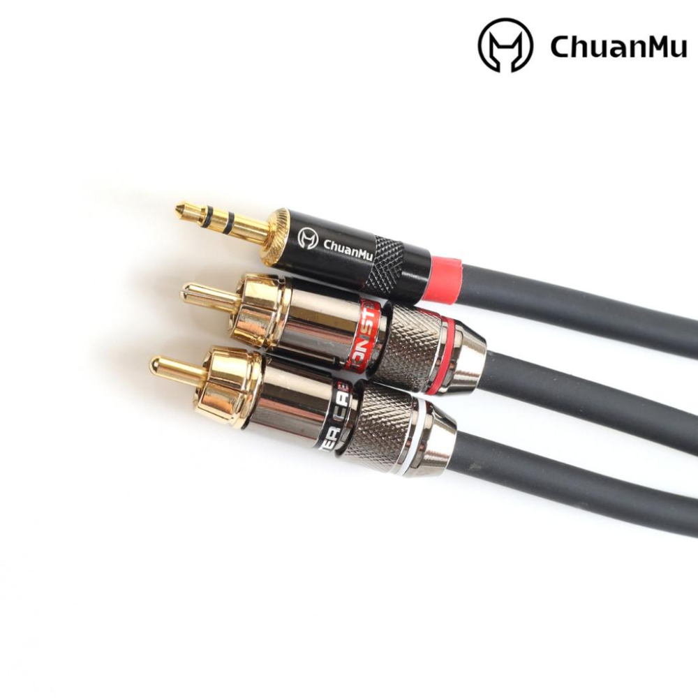 3.5轉2RCA 音源線【川木】全新現貨【W217】3.5mm 1分2 rca 音頻線 手機 電腦 喇叭線 訊號線-細節圖4