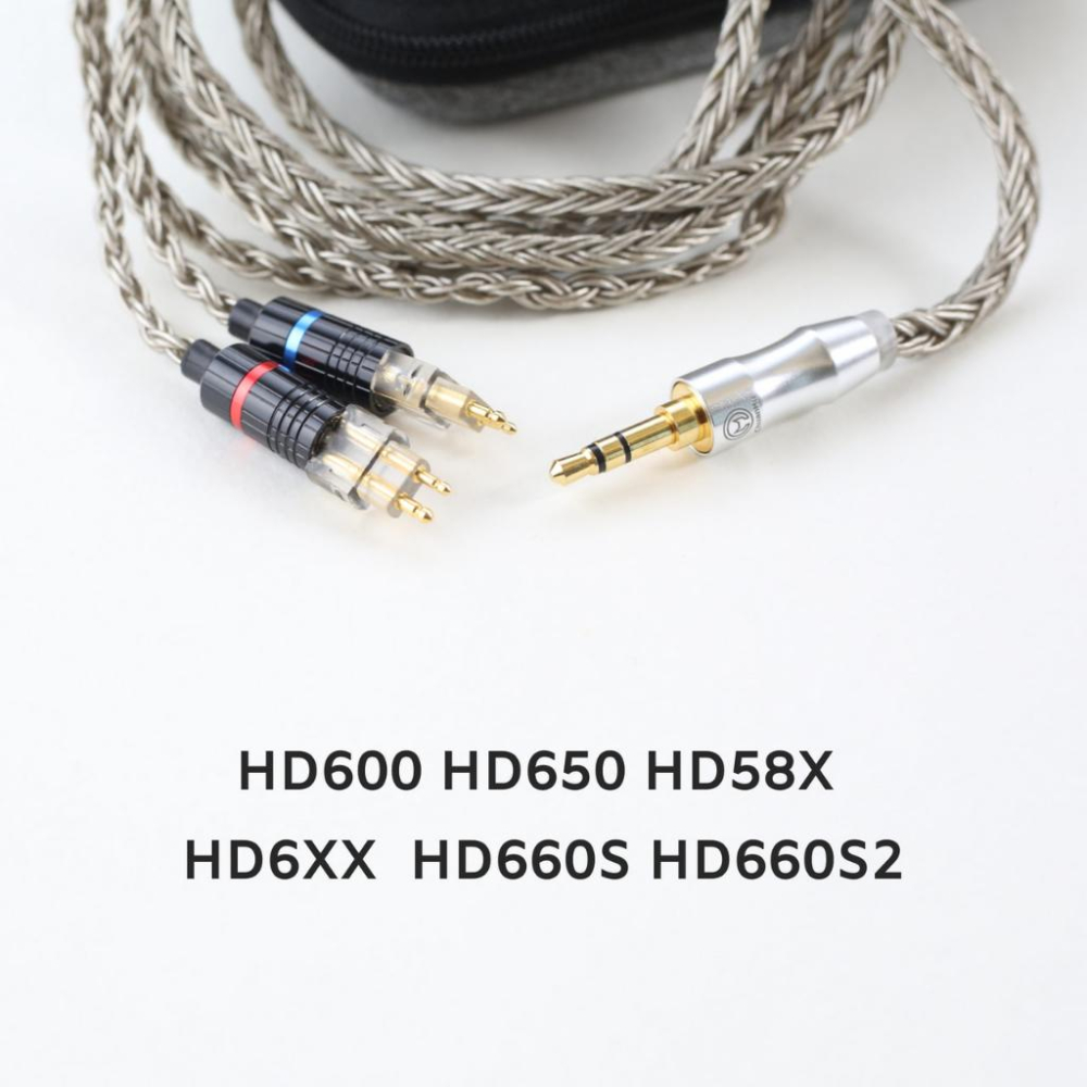 HD650 HD660S 耳機升級線【M92】HD6xx HD58X HD600 16股鍍銀 升級線 3.5mm 耳機線-細節圖2