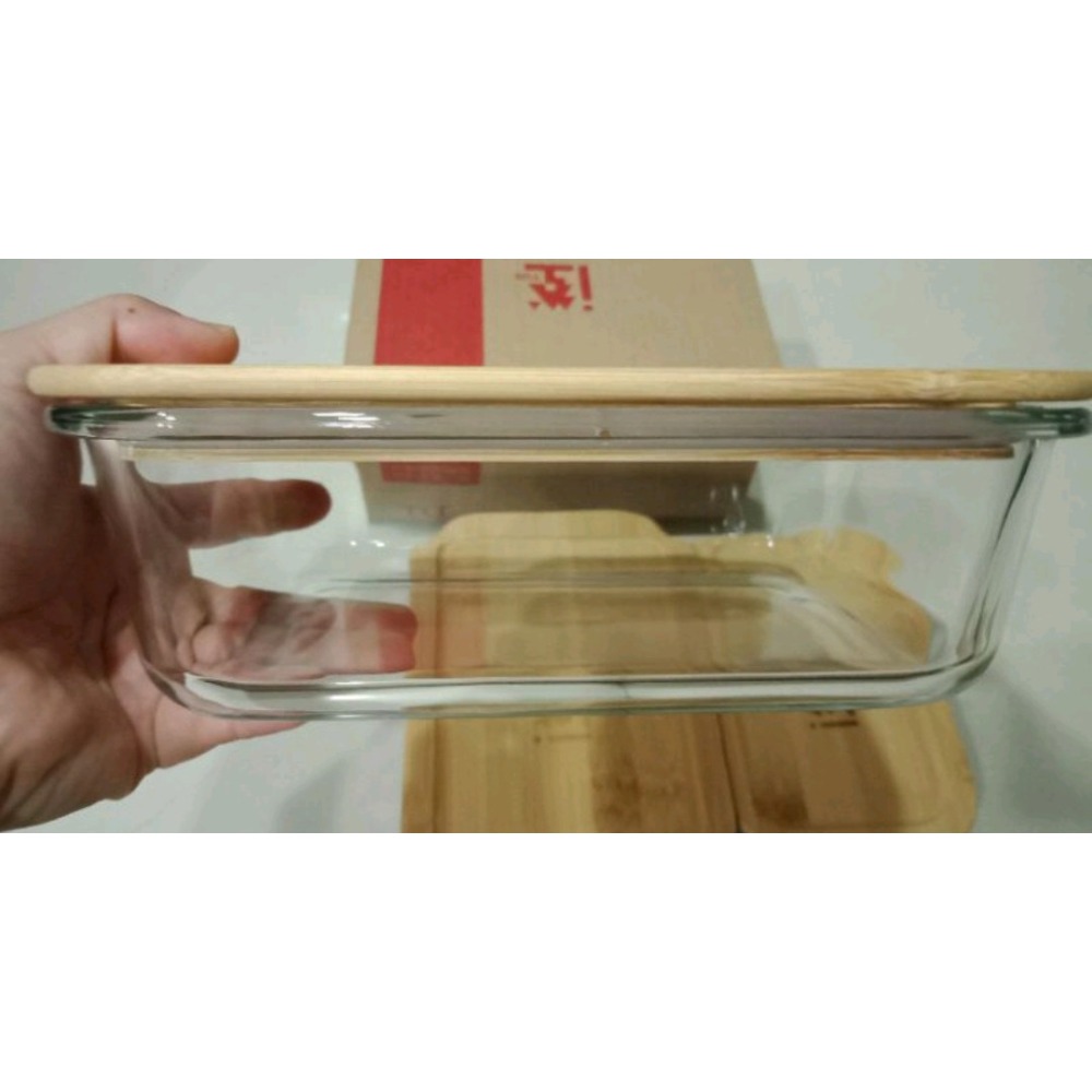 竹蓋環保玻璃保鮮盒一套三入（400ml．630ml．1000ml）-細節圖3