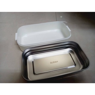 YU Living 分隔便當盒 304不鏽鋼 不鏽鋼 分層便當盒 附餐具 便當盒 餐盒 午餐盒-細節圖4