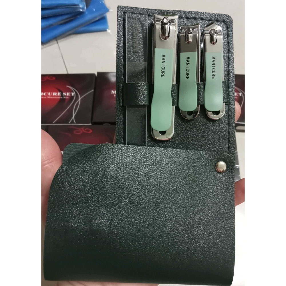 不銹鋼高級4件式修容組(大/小指甲鉗+斜口指甲鉗+指甲銼刀)-細節圖4