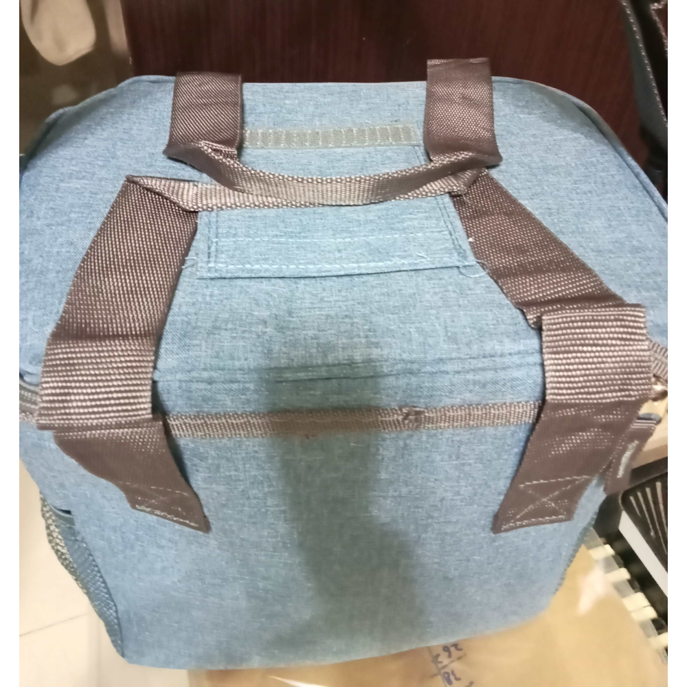 保溫袋 保冷袋 妙管家 保溫保冷袋 30L 19L 保鮮袋 保冰袋 提袋 外送袋 手提袋 淺牛仔色-細節圖9