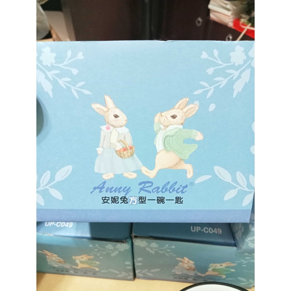 安妮兔瓷碗禮盒 安妮兔方型一碗一匙禮盒 安妮兔碗+湯匙-細節圖4