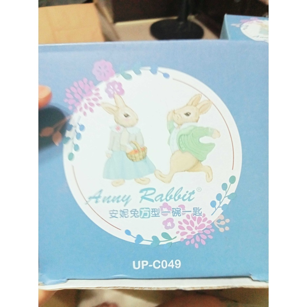 安妮兔瓷碗禮盒 安妮兔方型一碗一匙禮盒 安妮兔碗+湯匙-細節圖5
