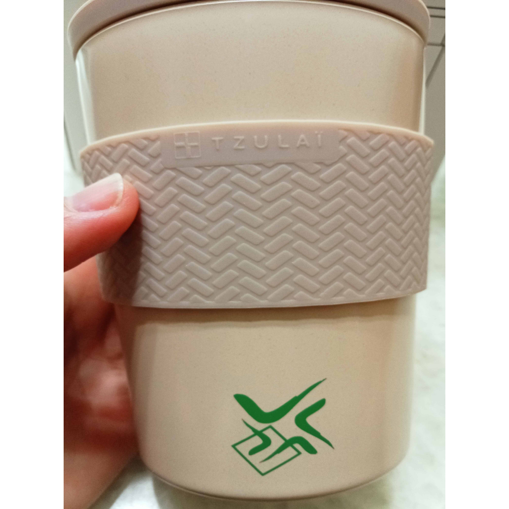 台橡 奶茶色減碳行動杯 環保咖啡杯 400ml耐熱-20~100度-細節圖3