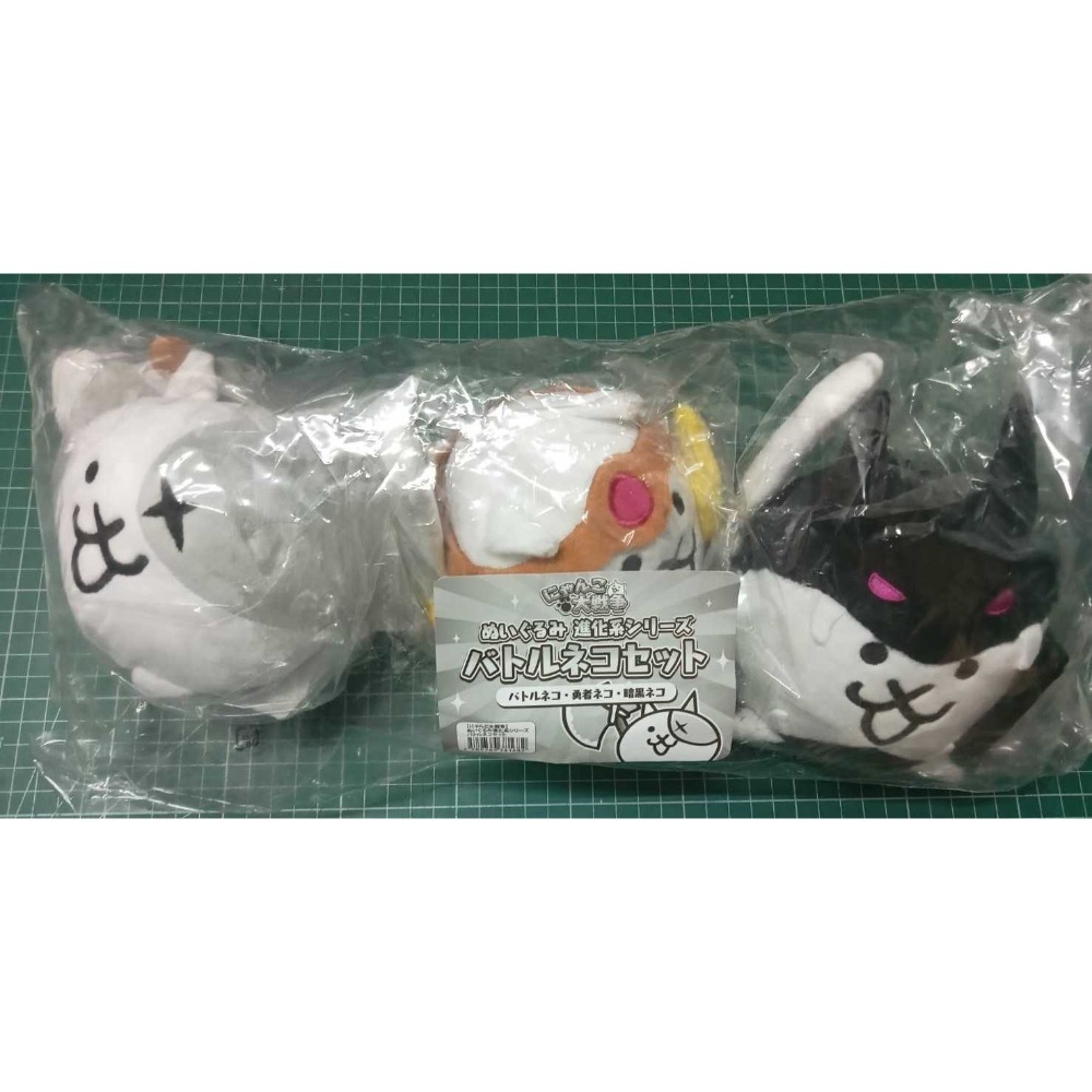 正版 貓咪大戰爭十周年紀念商品 紀念T桖 忍者貓玩偶 戰鬥貓進化系列玩偶組合(3入)-規格圖8