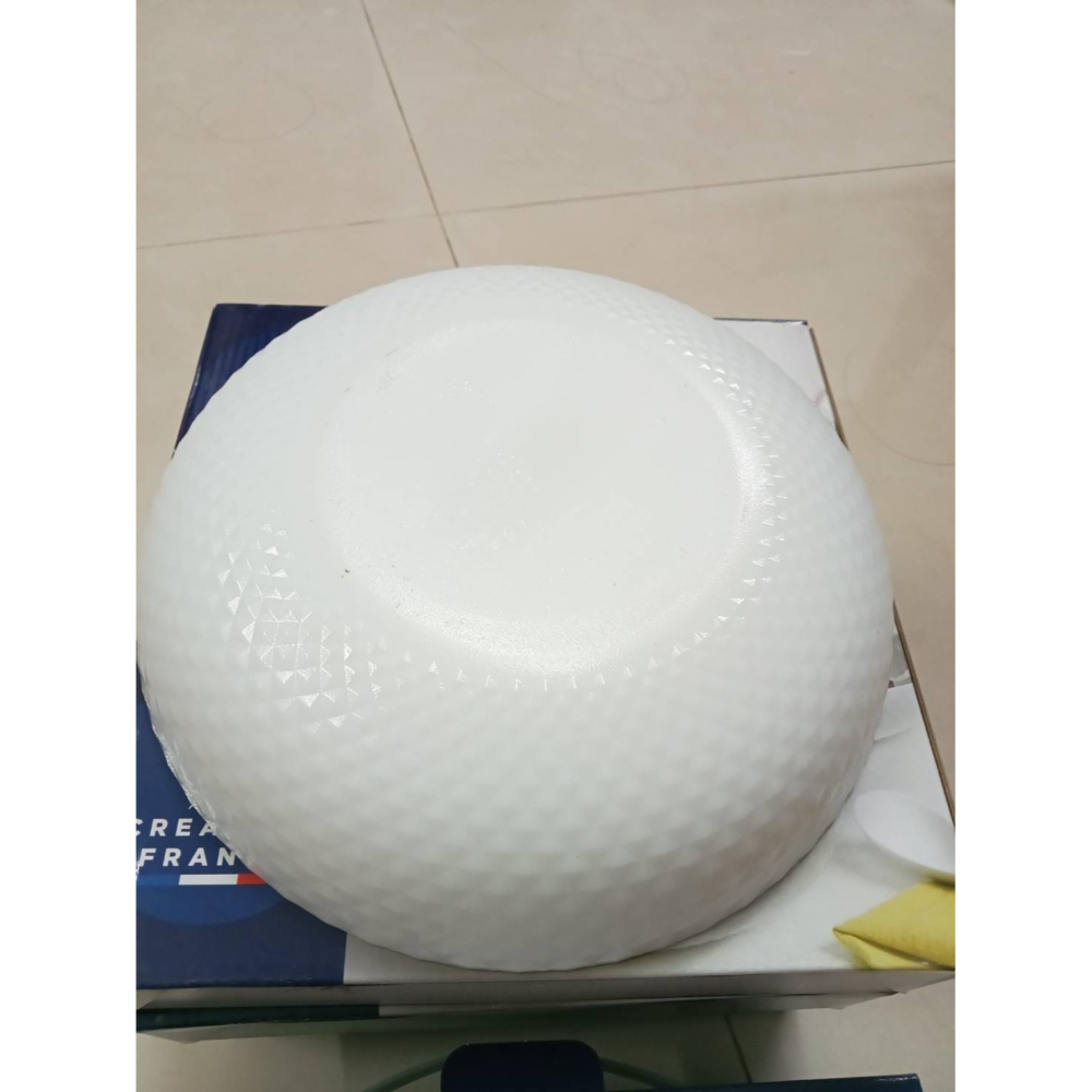 Luminarc 晶鑽浮雕白玉深盤 樂美雅 餐盤 Luminarc 法國 白玉玻璃-細節圖2